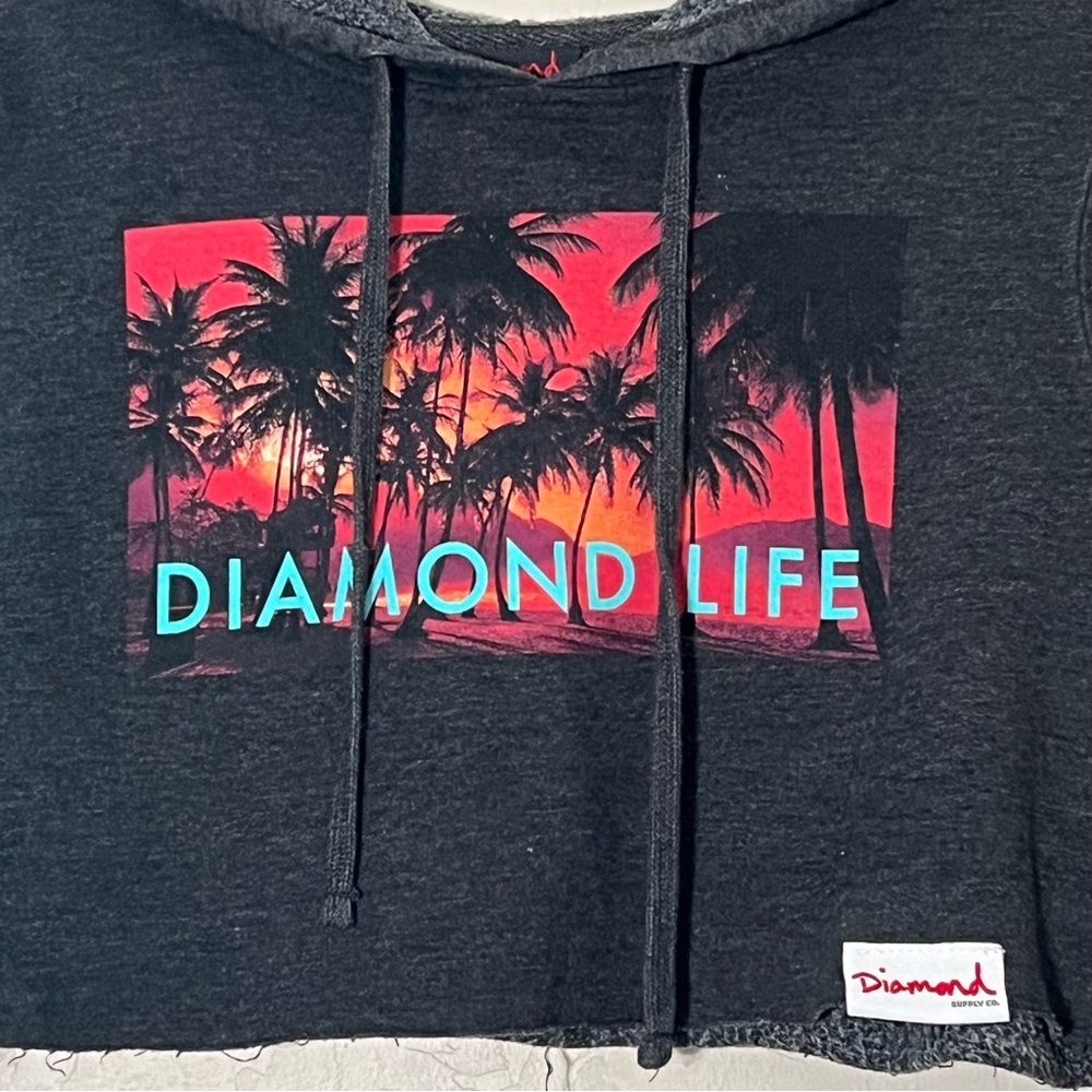 Diamond Supply Co. Crop Pull-Over Hoodie